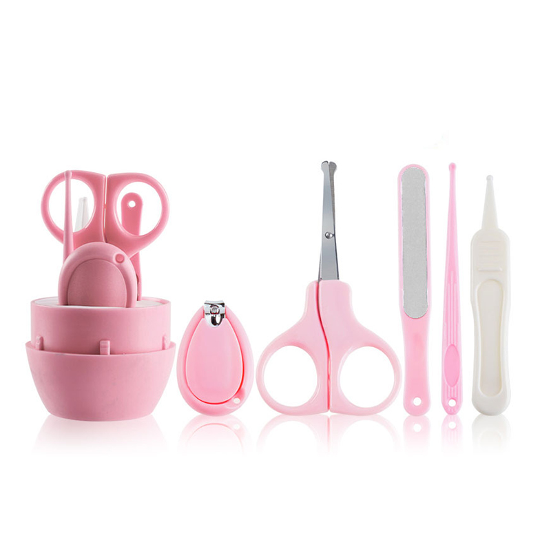 Gloway 5pcs cute fingernails care tweezers nail file nail trimmer baby manicure grooming kit