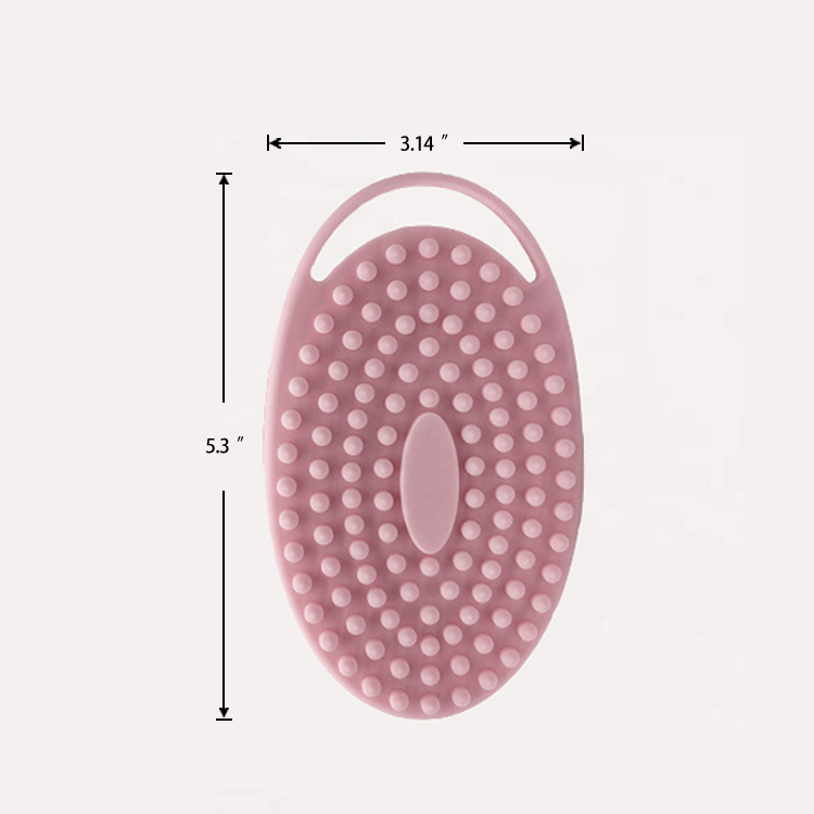 Eco-friendly handheld baby body exfoliating massage cleaning silicone bath brushes