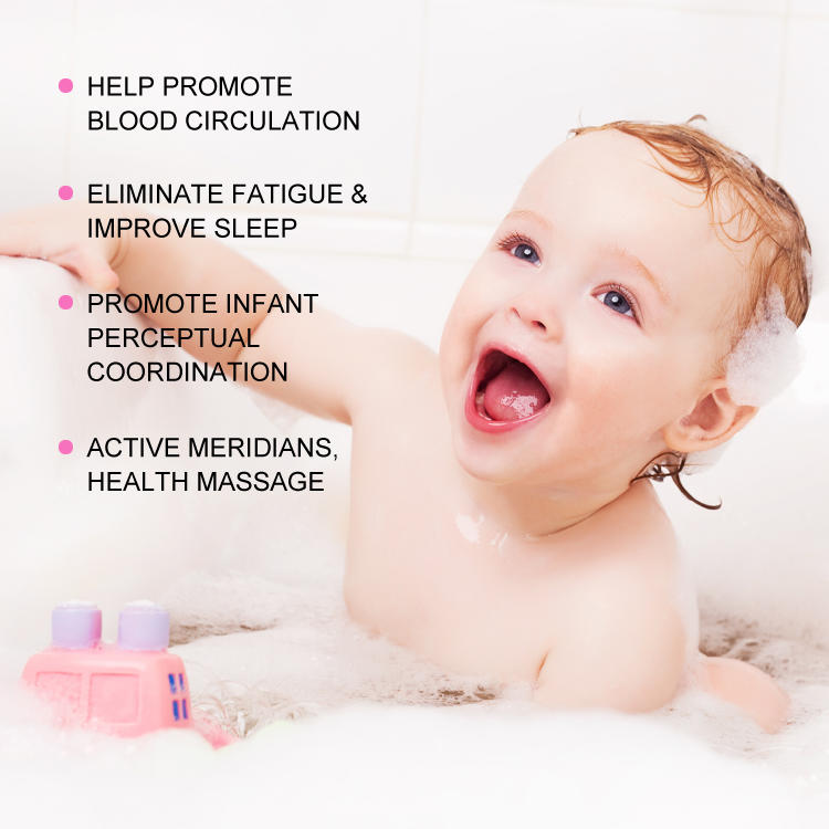 Eco-friendly handheld baby body exfoliating massage cleaning silicone bath brushes