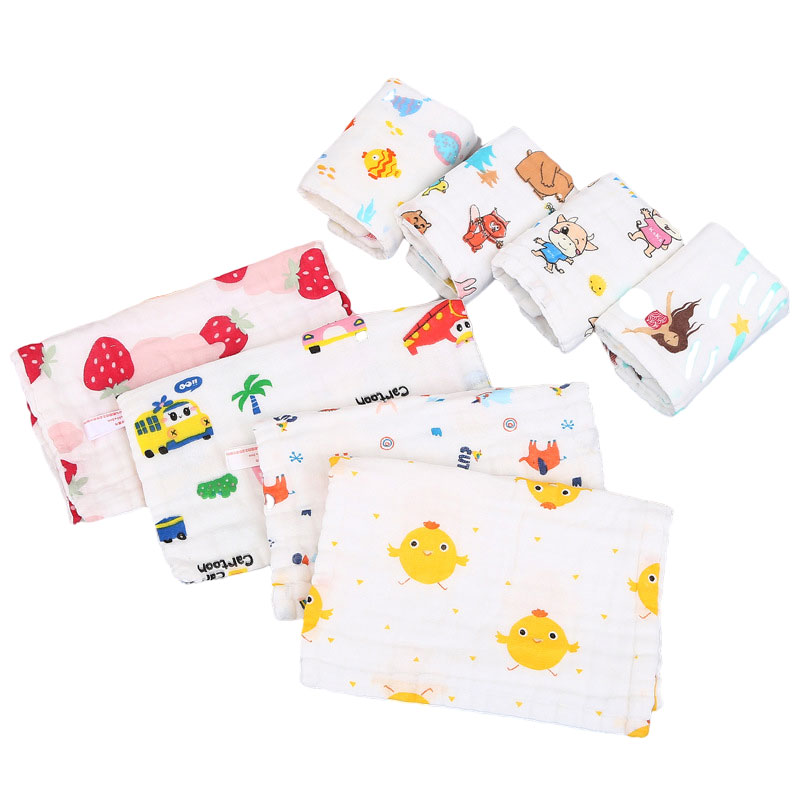 Newborn washcloths natural soft absorbent cotton baby muslin wipes face towel
