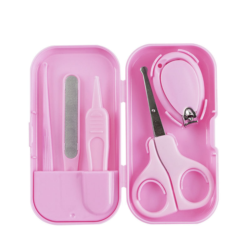 Gloway 5pcs cute fingernails care tweezers nail file nail trimmer baby manicure grooming kit