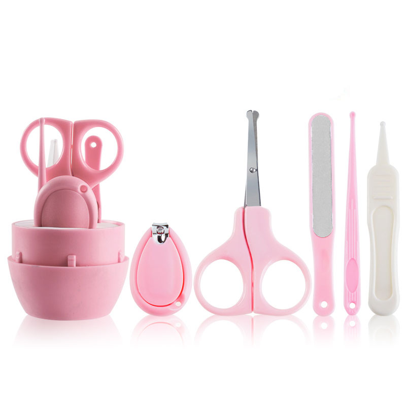 Gloway 5pcs cute fingernails care tweezers nail file nail trimmer baby manicure grooming kit