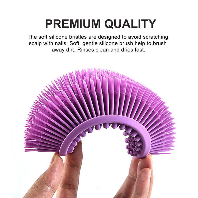 Gloway anti-bacterial baby body skin massage cleaning shower brush soft silicone bath brush