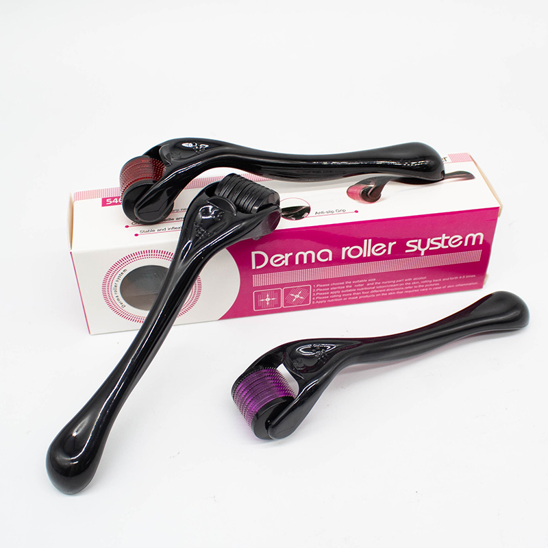 0.25mm 0.5mm 540 Titanium resin handle micro needle derma roller