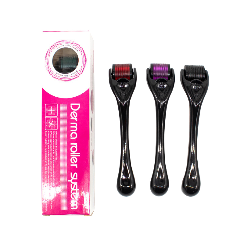 0.25mm 0.5mm 540 Titanium resin handle micro needle derma roller
