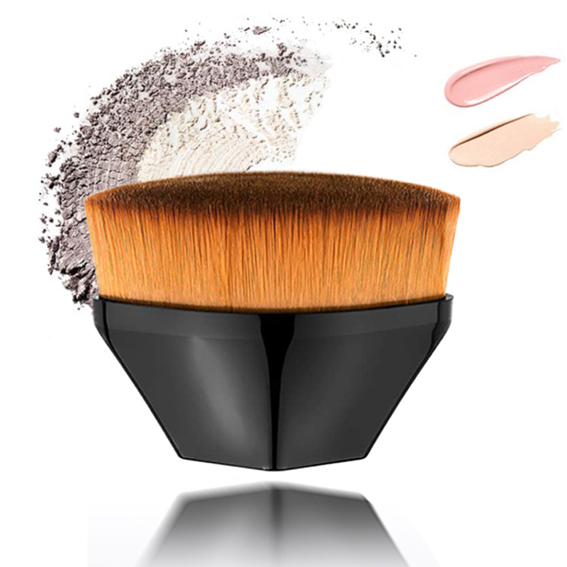 55 Black kabuki single liquid powder foundation makeup brush