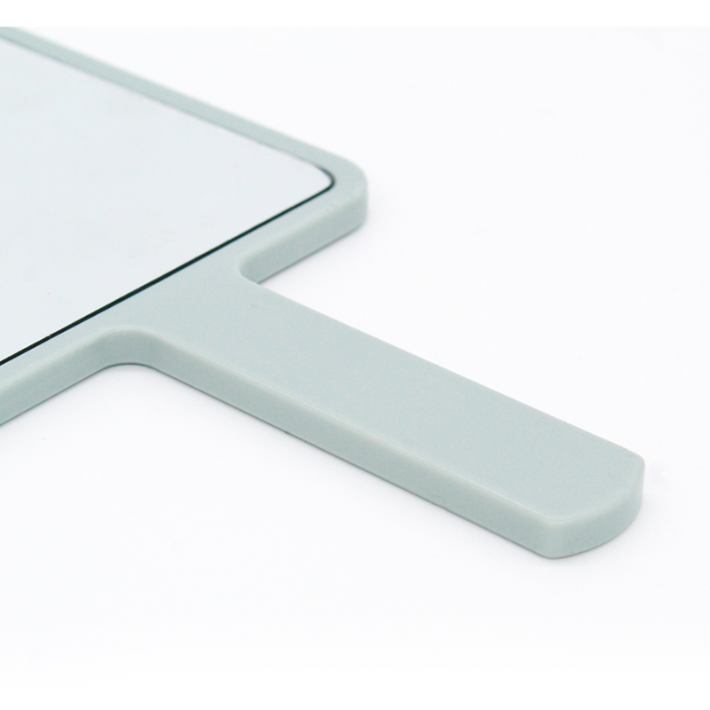 Black Small Square ABS palstic Single Hand Makeup Mirror