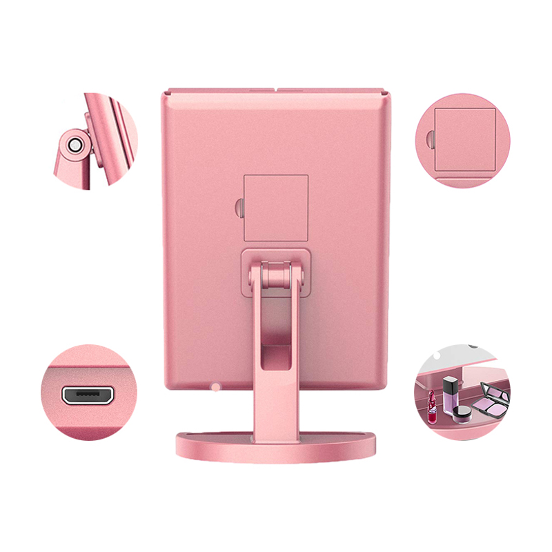 1X 2X 3X Magnifying LED light touch screen makeup mirror