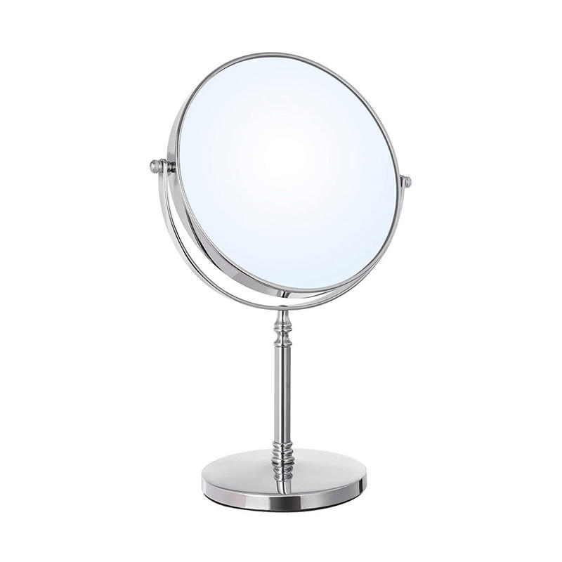1x 7x Magnifying 360 Rotatable Double Sided Metal Tabletop Makeup Mirror