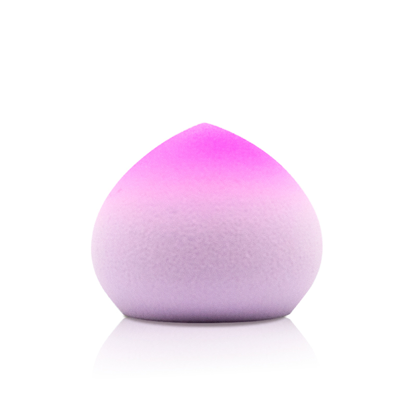 Peach hydrophilic latex free soft gradient makeup sponge