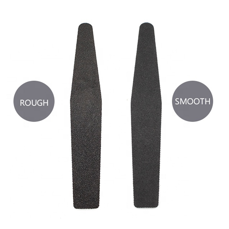 5 Shapes black double sided 100/180 grit emery board nail files