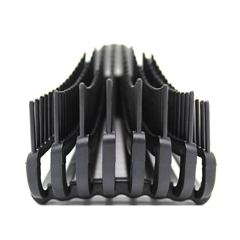 Professional 8 rows afro 3a to 4c texture plastic detangling hair brush for detangle wet or dry hairs