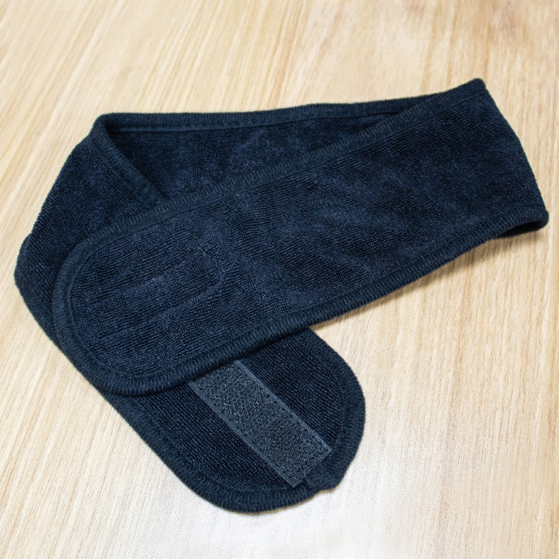 Microfiber adjustable spa headband for shower face washing & makeup