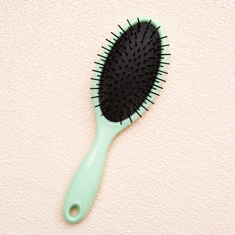 Separatable detangling cushion hair brush with cleaner brush
