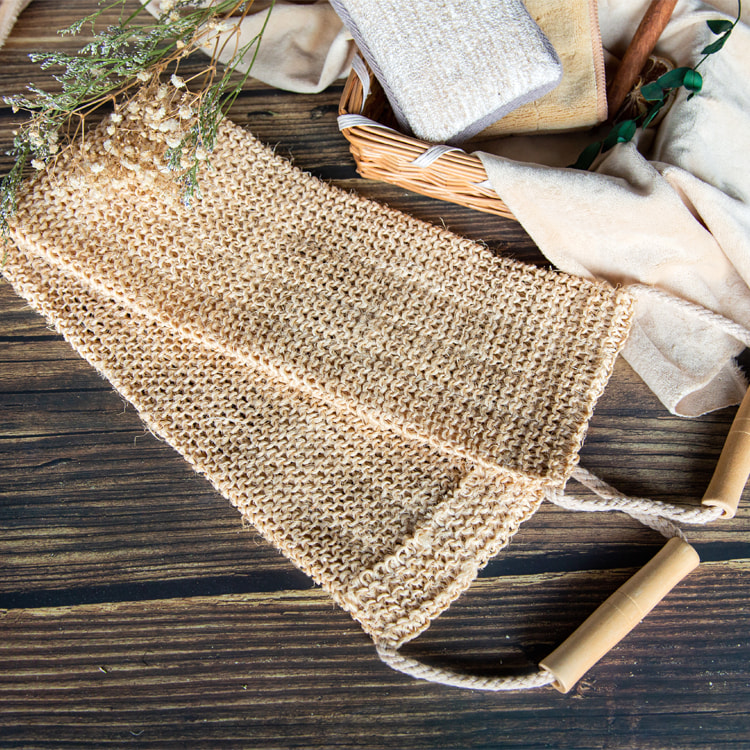 100% Natural sisal plant fiber 70cm long bath scrubber belt