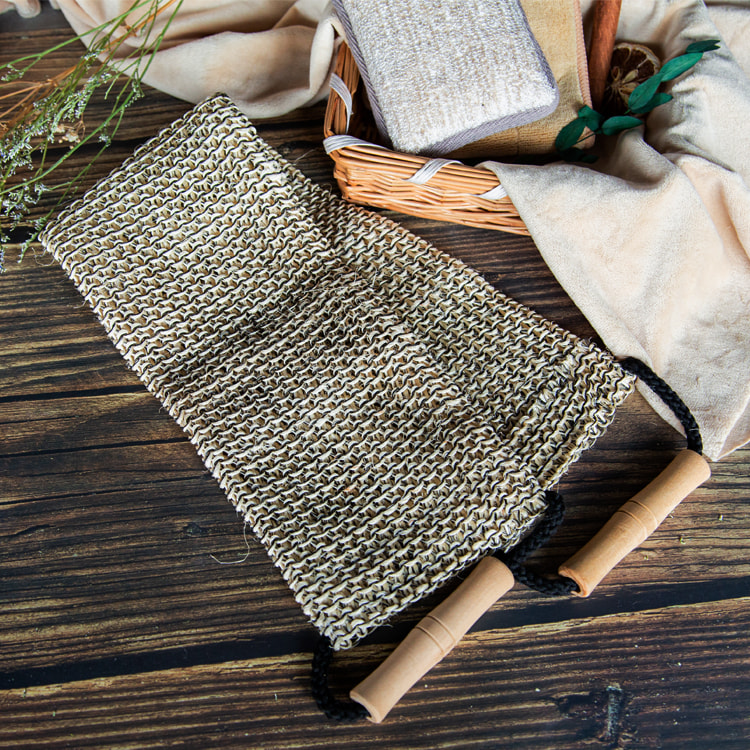 100% Natural sisal plant fiber 70cm long bath scrubber belt