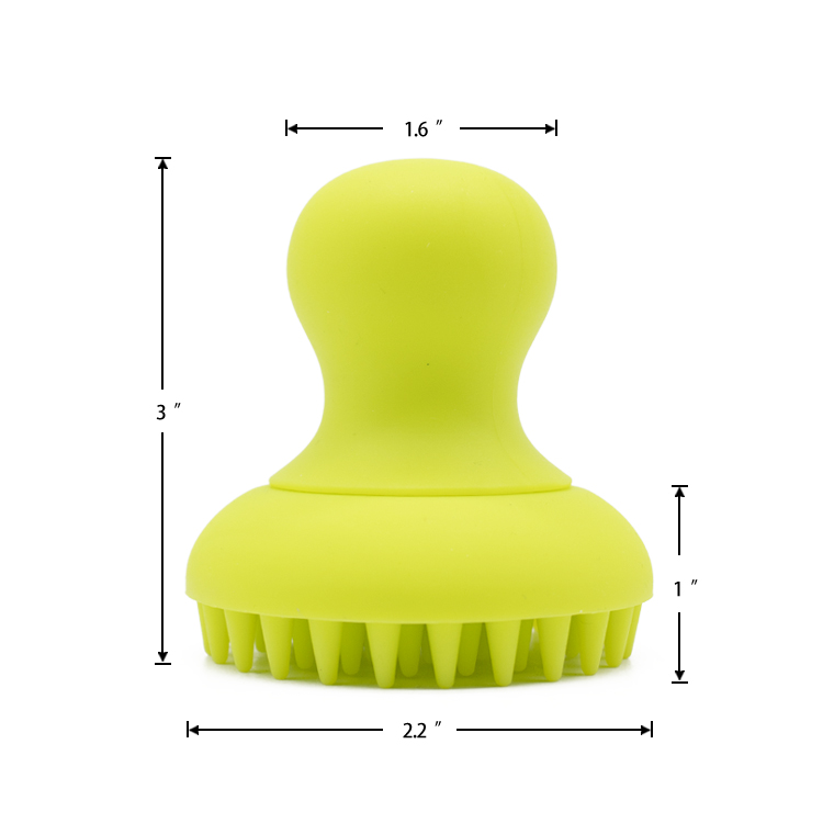 Soft reusable baby wet dry hairs comb scalp massage and cleaning silicone hair brush