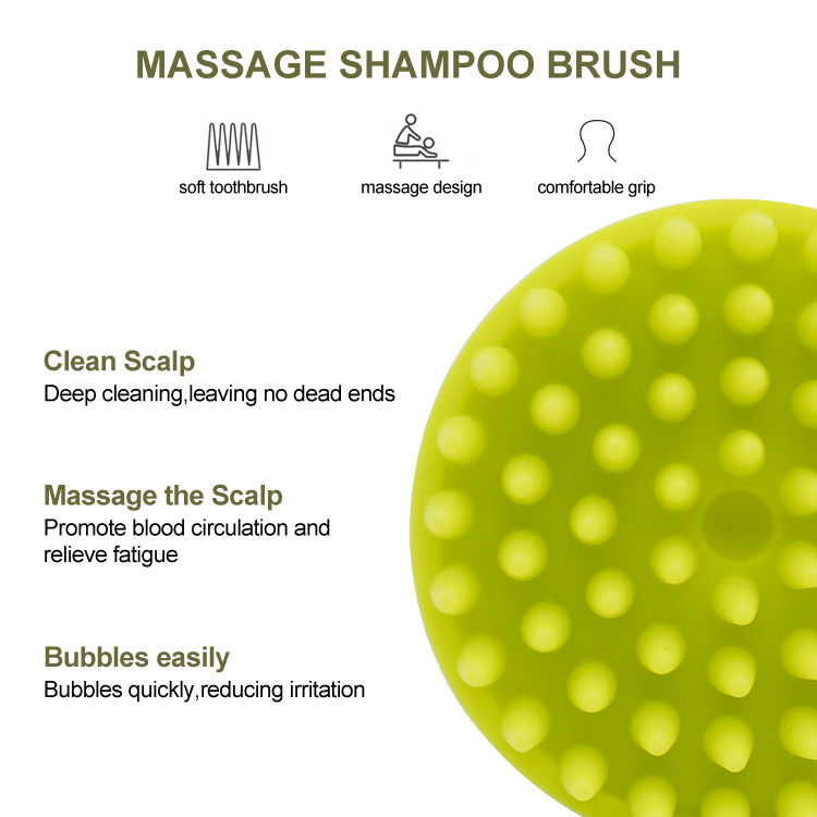 Soft reusable baby wet dry hairs comb scalp massage and cleaning silicone hair brush