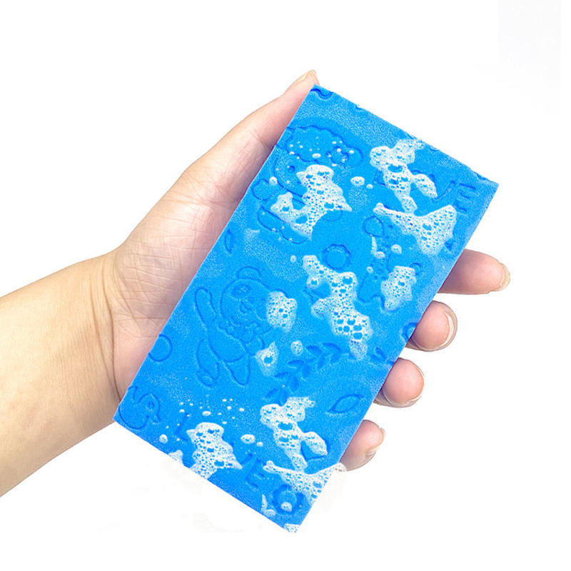 Good absorbent natural ultra soft pva material reusable exfoliating children baby bath sponge