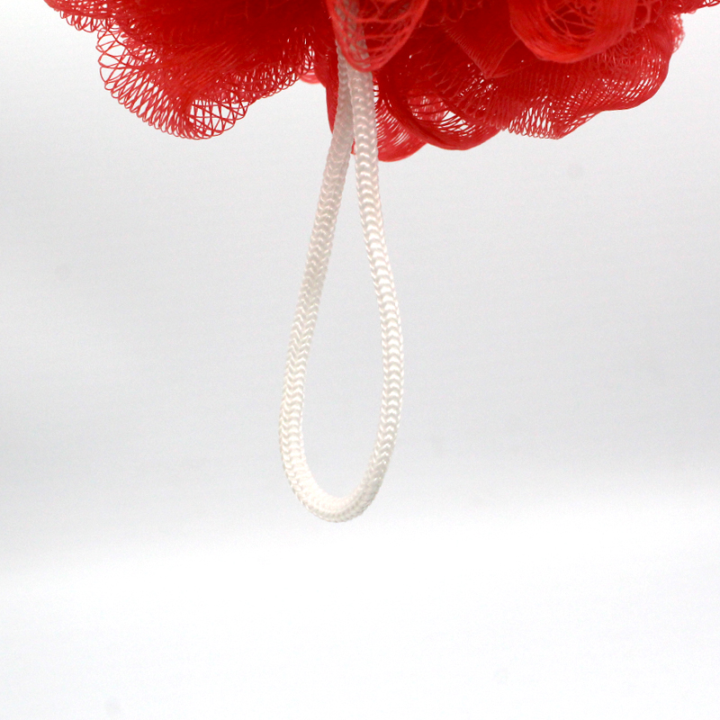 PE Material soft rapid foaming exfoliating cute shower ball pregnant women baby bath sponge with rope