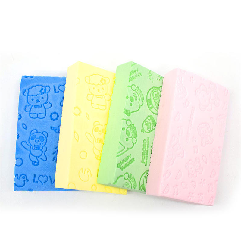 Good absorbent natural ultra soft pva material reusable exfoliating children baby bath sponge