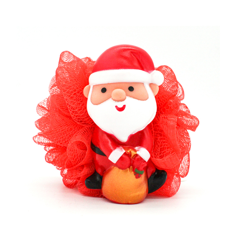 PE Material soft rapid foaming exfoliating cute shower ball pregnant women baby bath sponge with rope