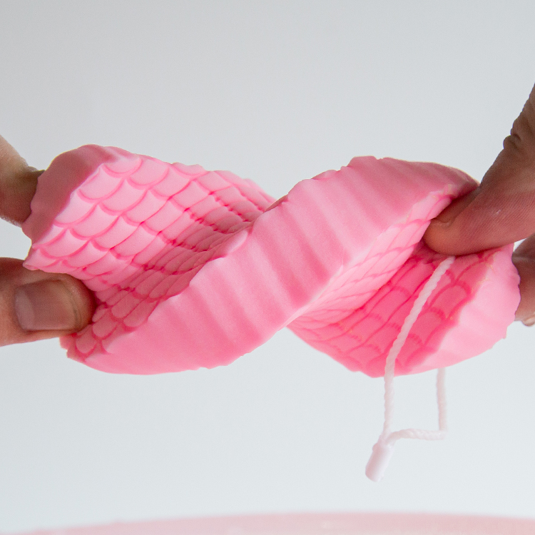 PVA Ultra soft baby bath scrubber for remove dirty 