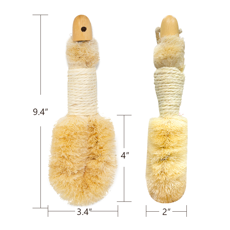 100% Natural sisal fiber spa dry bath brush