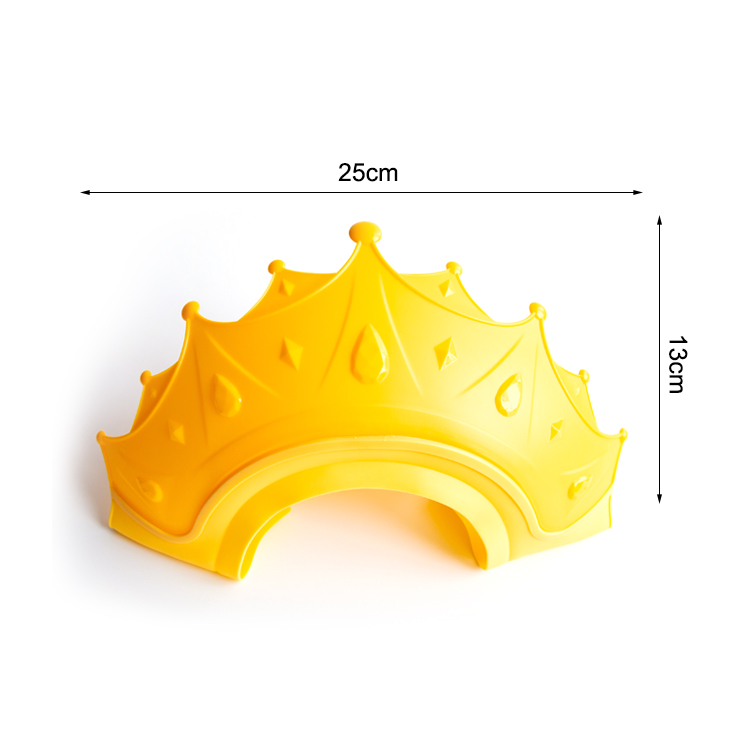 Waterproof soft eco friendly silicone material reusable portable adjustable size cute kids baby shower cap