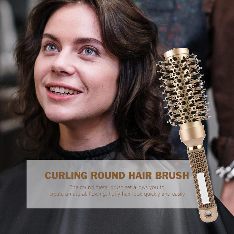 4Pcs salon ceramic ionic round styling hair brush