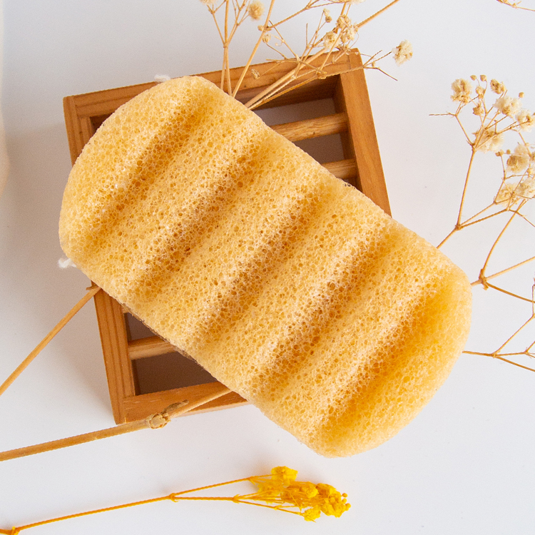 Natural organic plant-based different effects rectangle large konjac bath sponge
