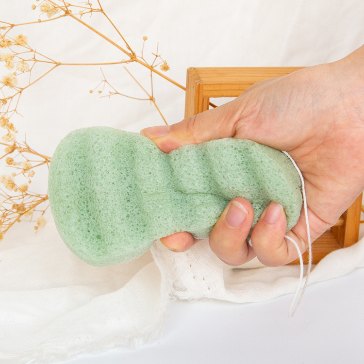 Natural organic plant-based different effects rectangle large konjac bath sponge