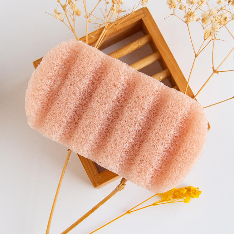 Natural organic plant-based different effects rectangle large konjac bath sponge