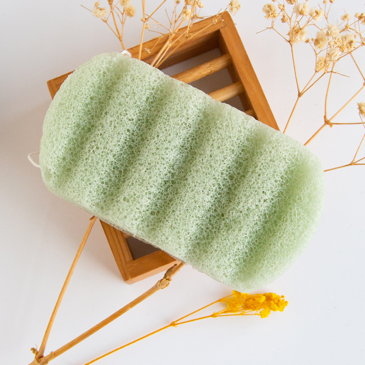 Natural organic plant-based different effects rectangle large konjac bath sponge