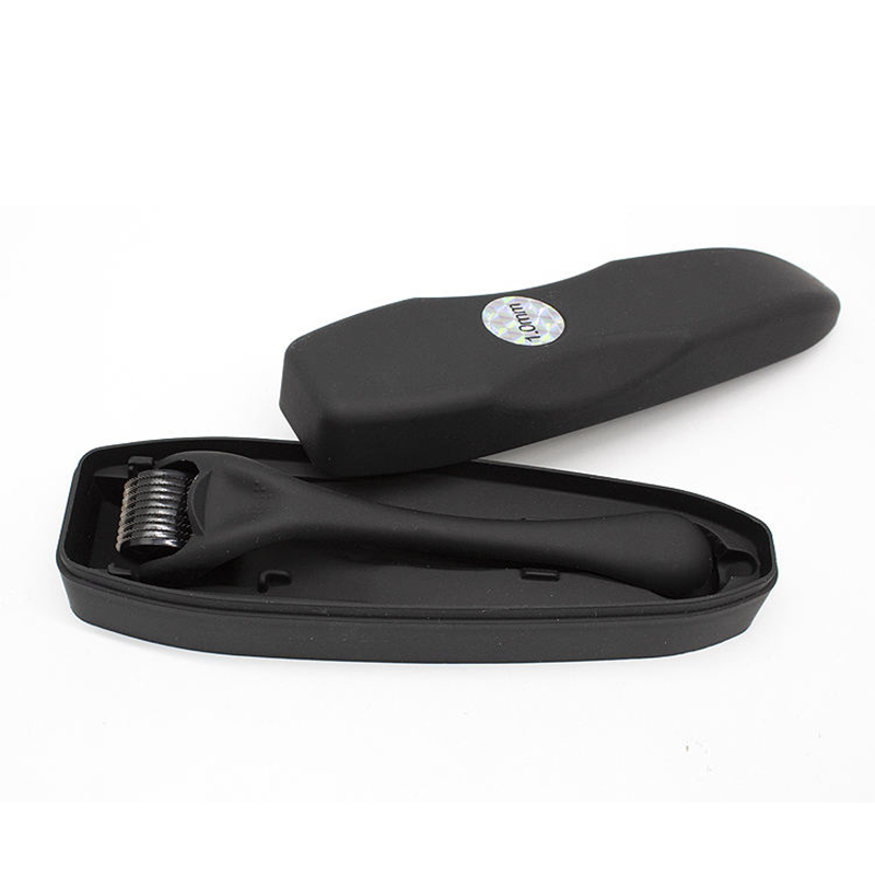 Matte black 540 titanium micro needles beard derma roller