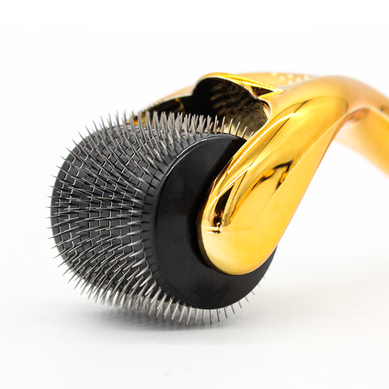 0.25mm Gold 540 titanium micro needles derma roller for men