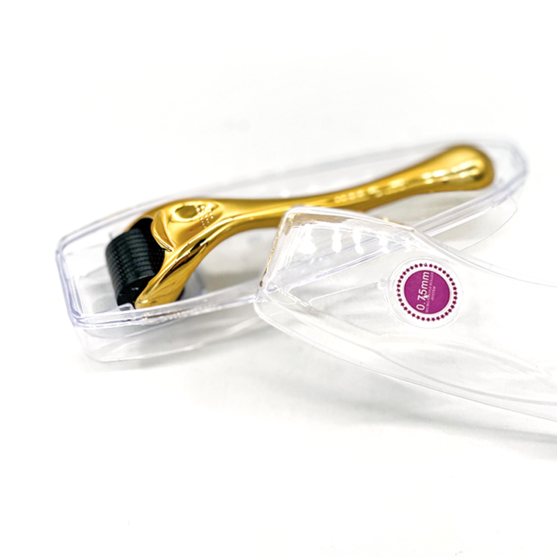 0.25mm Gold 540 titanium micro needles derma roller for men