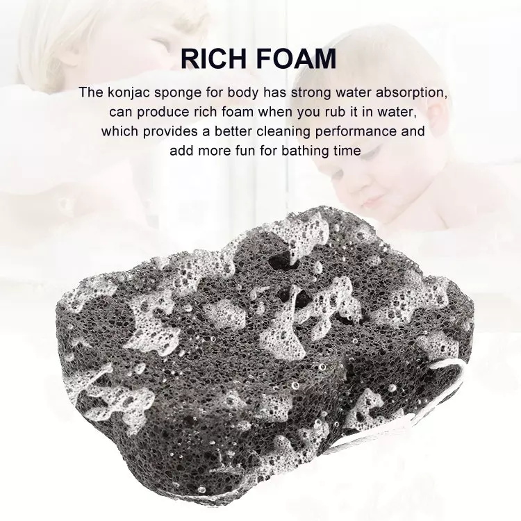 Natural biodegradable gentle exfoliating facial cleaning or body bath sponges for baby using