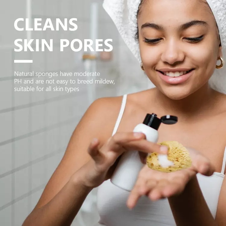 Natural super soft foam body face cleansing exfoliating sea sponge bath sponge