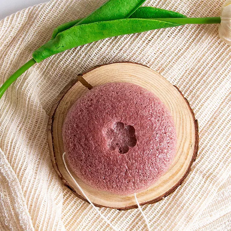 Natural original gentle sensitive skin face cleaning baby body exfoliating konjac sponge