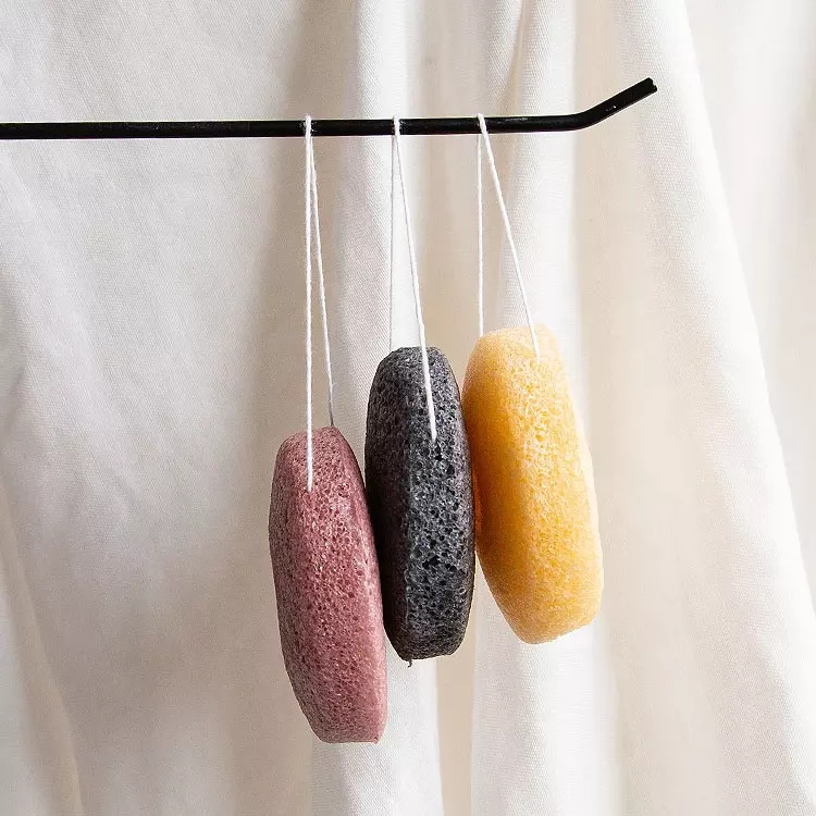Natural original gentle sensitive skin face cleaning baby body exfoliating konjac sponge