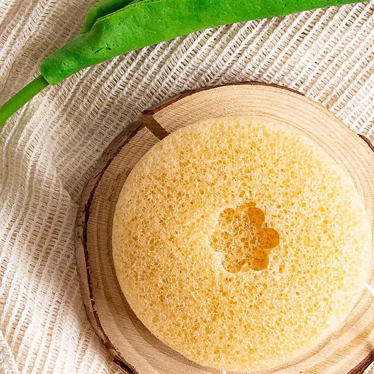 Natural original gentle sensitive skin face cleaning baby body exfoliating konjac sponge