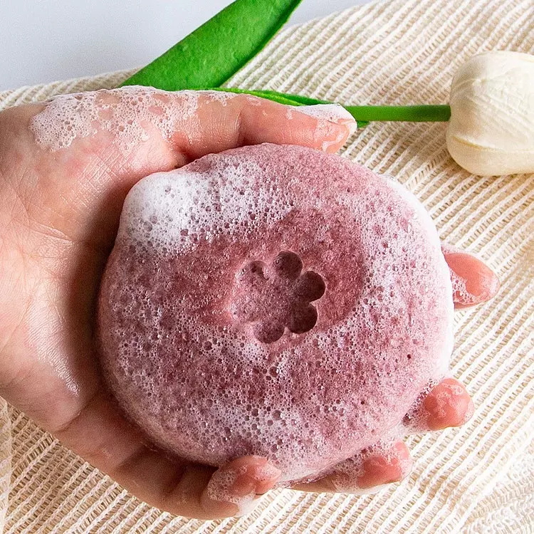 Natural original gentle sensitive skin face cleaning baby body exfoliating konjac sponge