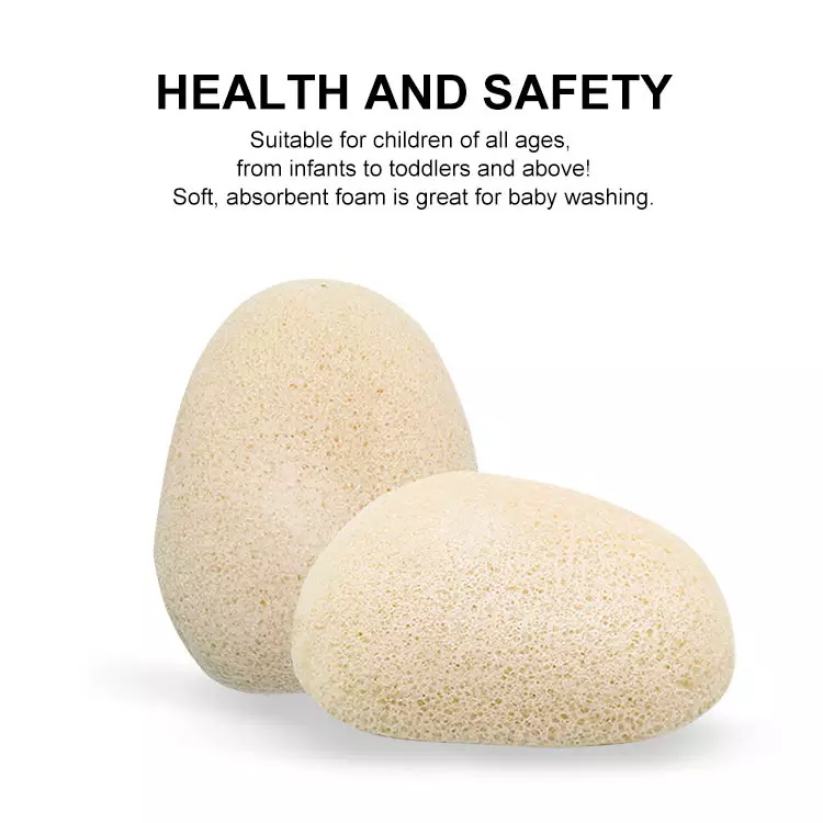 Natural material non irritating wash facial body cleaning sponge konjac sponge for baby