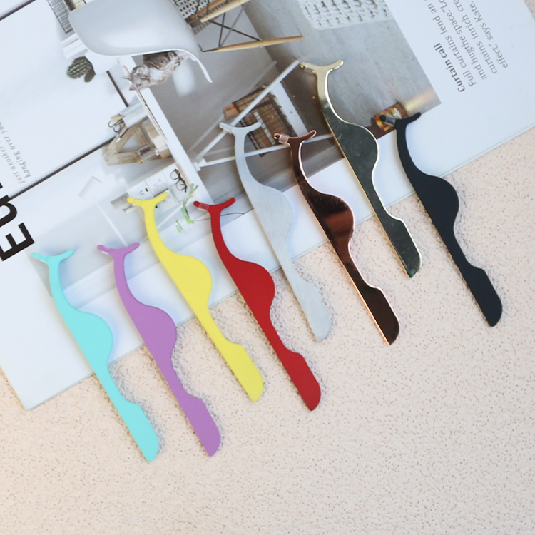 Portable Carbon Steel Eyelash Curler False Eyelash Multifunctional Eyelash curler Tweezers