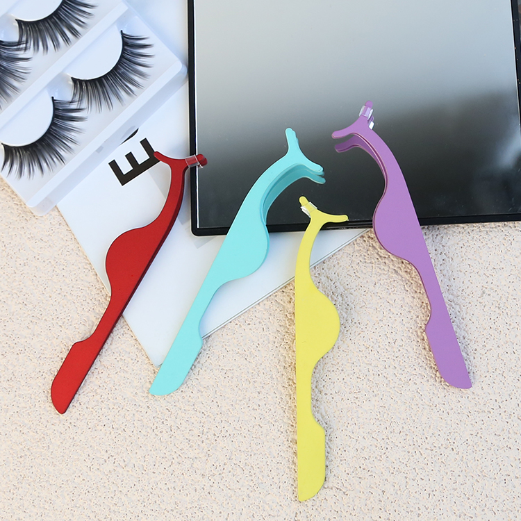 Portable Carbon Steel Eyelash Curler False Eyelash Multifunctional Eyelash curler Tweezers