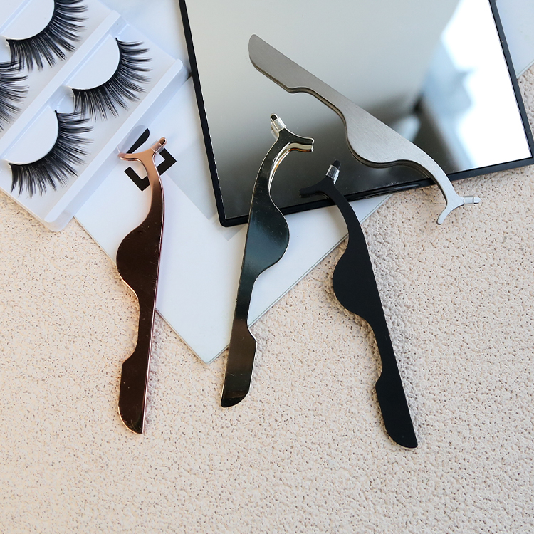 Portable Carbon Steel Eyelash Curler False Eyelash Multifunctional Eyelash curler Tweezers