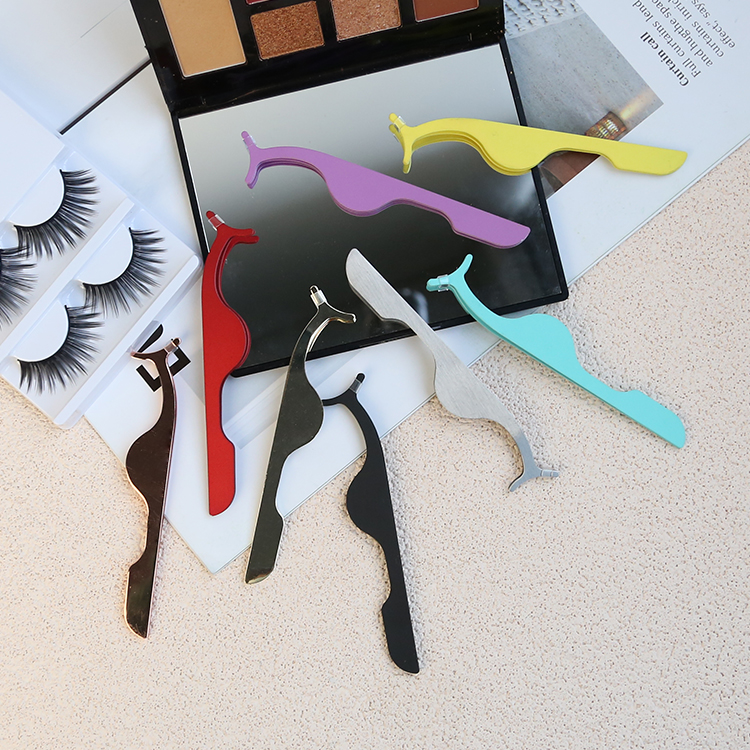 Portable Carbon Steel Eyelash Curler False Eyelash Multifunctional Eyelash curler Tweezers