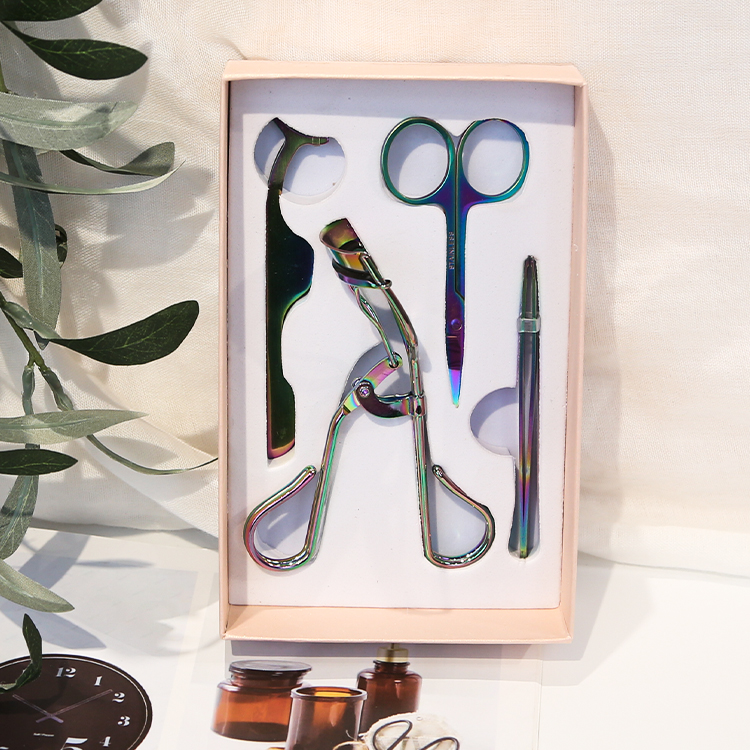 Gift box Curling Curler eyebrow trimming eyebrow clipper clip four-pcs eyelash curler set
