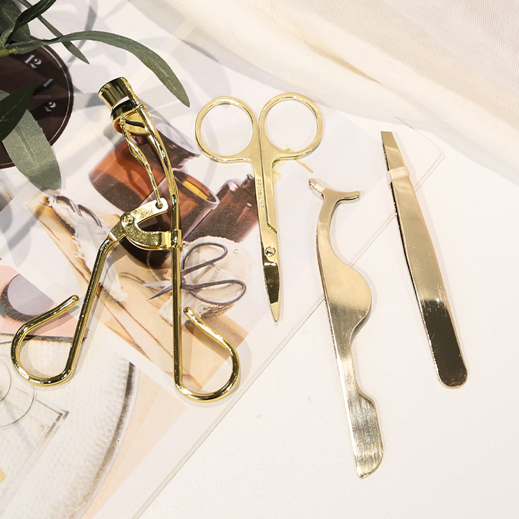 Gift box Curling Curler eyebrow trimming eyebrow clipper clip four-pcs eyelash curler set
